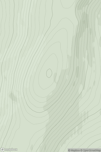 Thumbnail image for Beinn Dearg [Glen Tromie to Glen Tilt] showing contour plot for surrounding peak